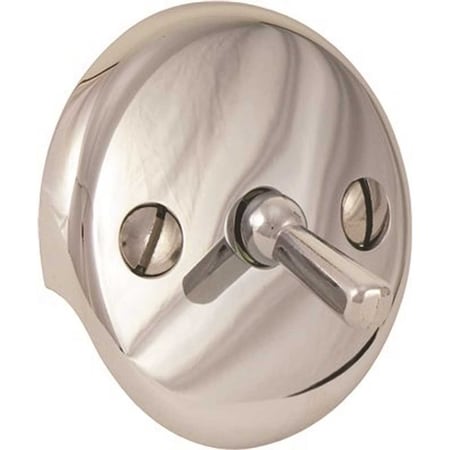 Bath Drain W/ Trip Lever Face Plate In Brushed Nickel